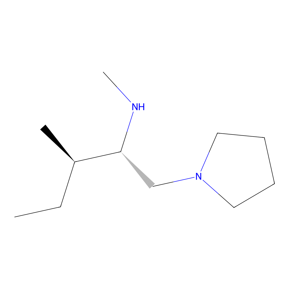 (2S,3R)-N,3-Dimethyl-1-(pyrrolidin-1-YL)pentan-2-amine molecular structure, CAS 1821728-43-1