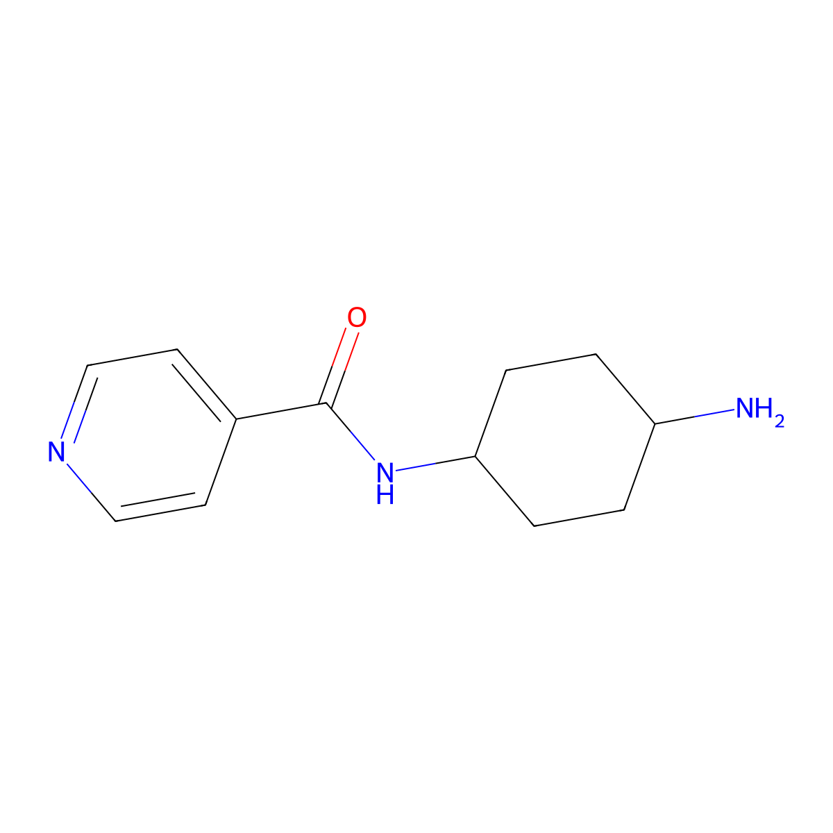 N-((1r,4r)-4-aminocyclohexyl)isonicotinamide molecular structure, CAS 1821737-69-2