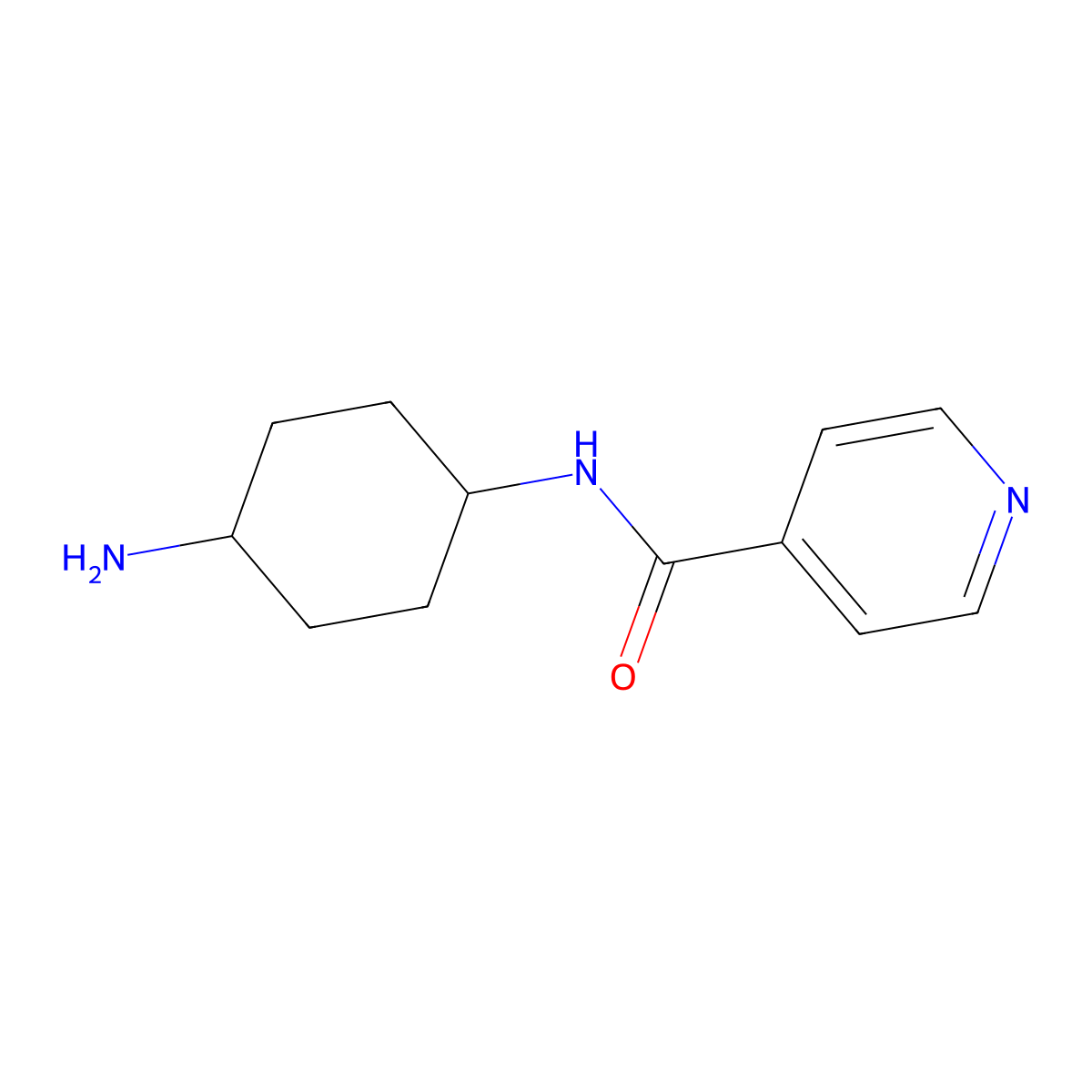 N-((1r,4r)-4-aminocyclohexyl)isonicotinamide molecular structure, CAS 1821737-69-2