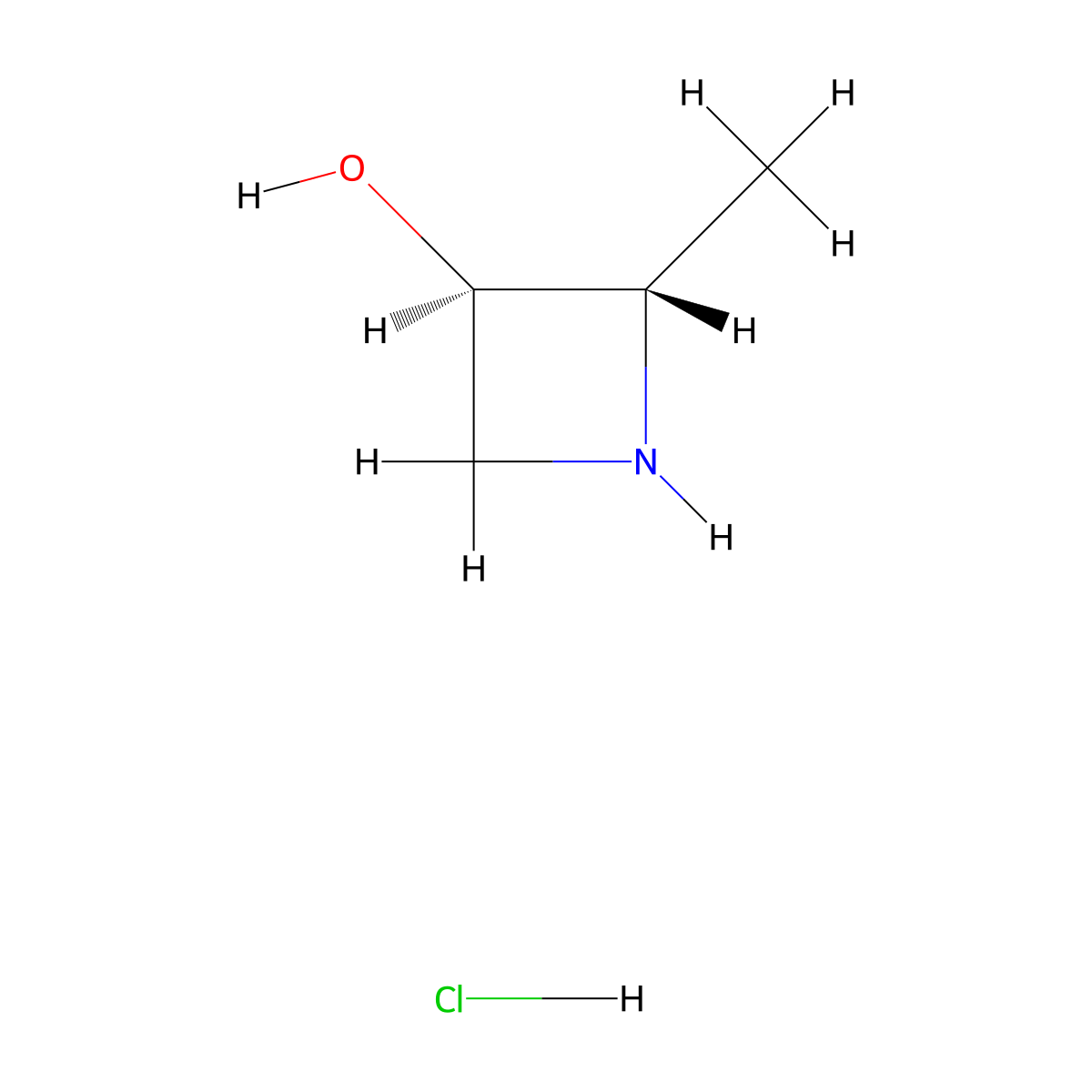 (2S,3R)-2-Methylazetidin-3-ol hydrochloride molecular structure, CAS 1821740-20-8