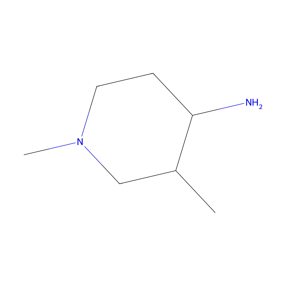 (3S,4R)-1,3-dimethylpiperidin-4-amine molecular structure, CAS 1821748-61-1