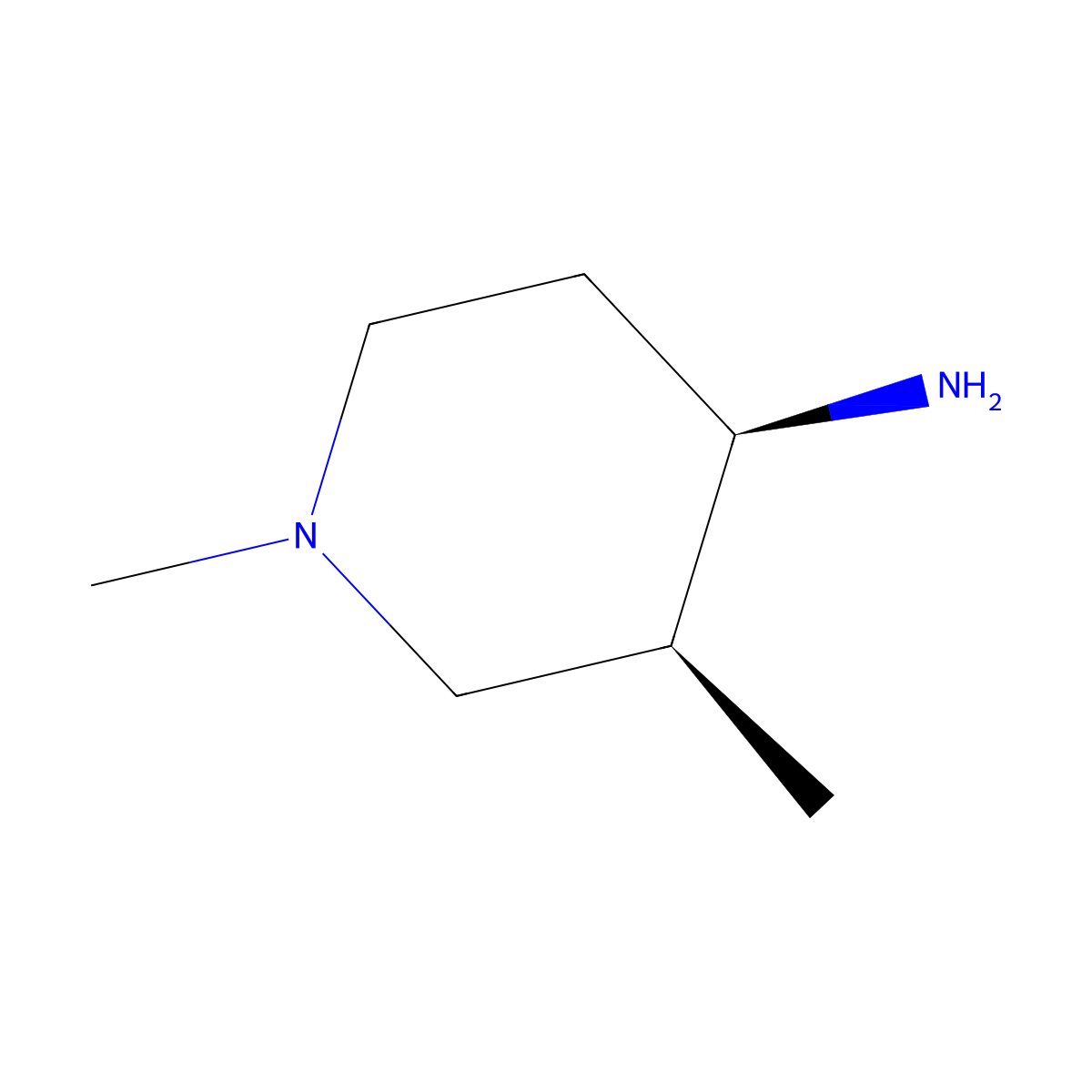 (3S,4R)-1,3-dimethylpiperidin-4-amine molecular structure, CAS 1821748-61-1