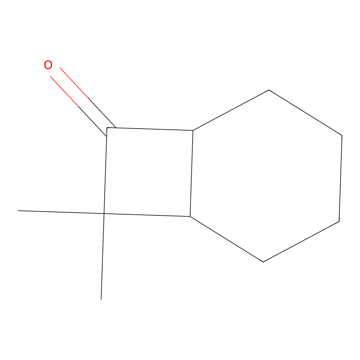 rel-(1R,6S)-8,8-dimethylbicyclo[4.2.0]octan-7-one molecular structure, CAS 1821753-80-3