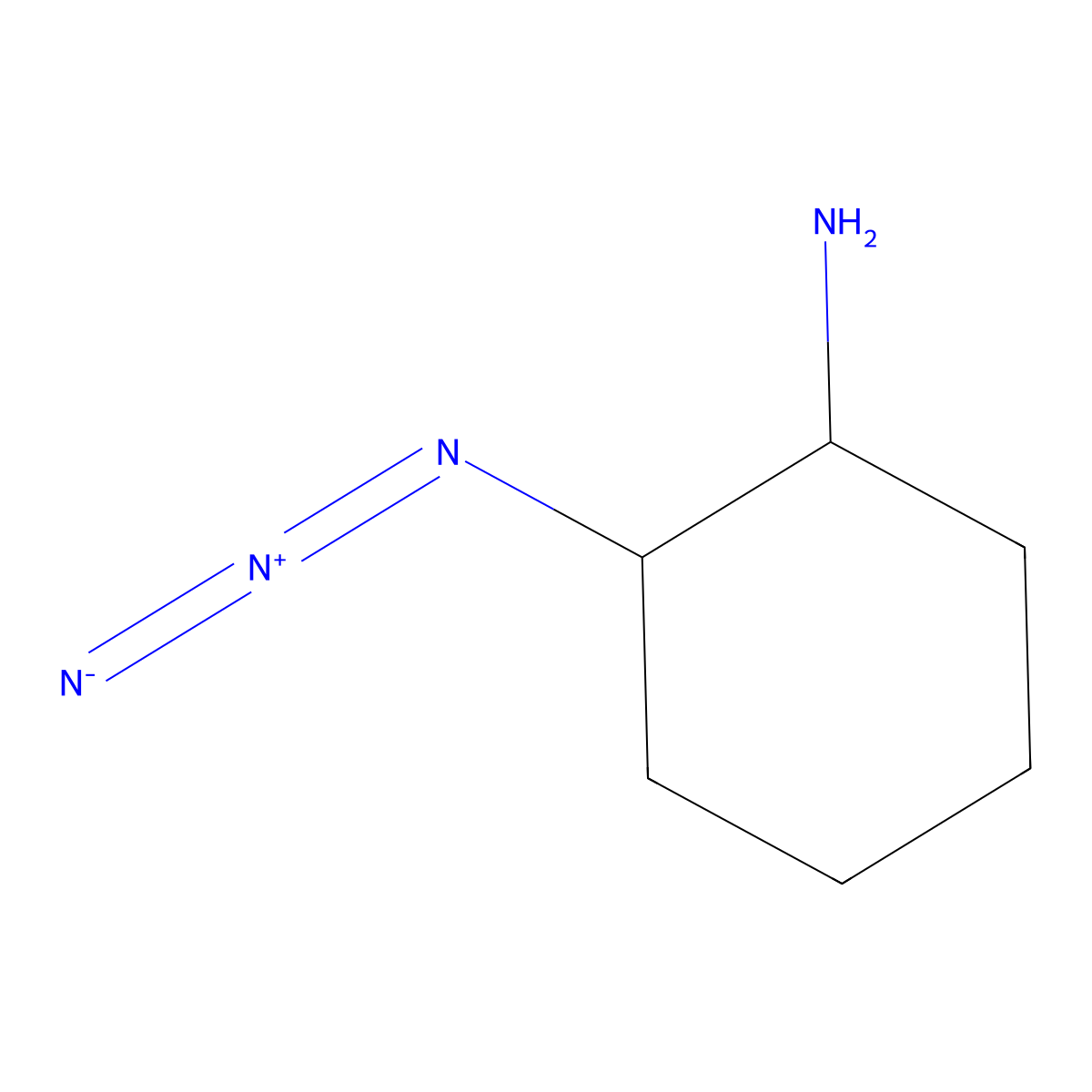 (1S,2R)-2-azidocyclohexan-1-amine molecular structure, CAS 1821760-15-9