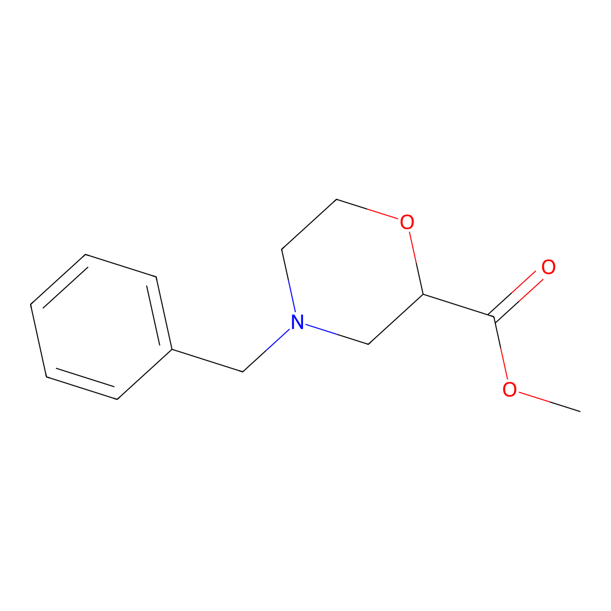 Methyl (S)-4-benzylmorpholine-2-carboxylate molecular structure, CAS 1821768-66-4