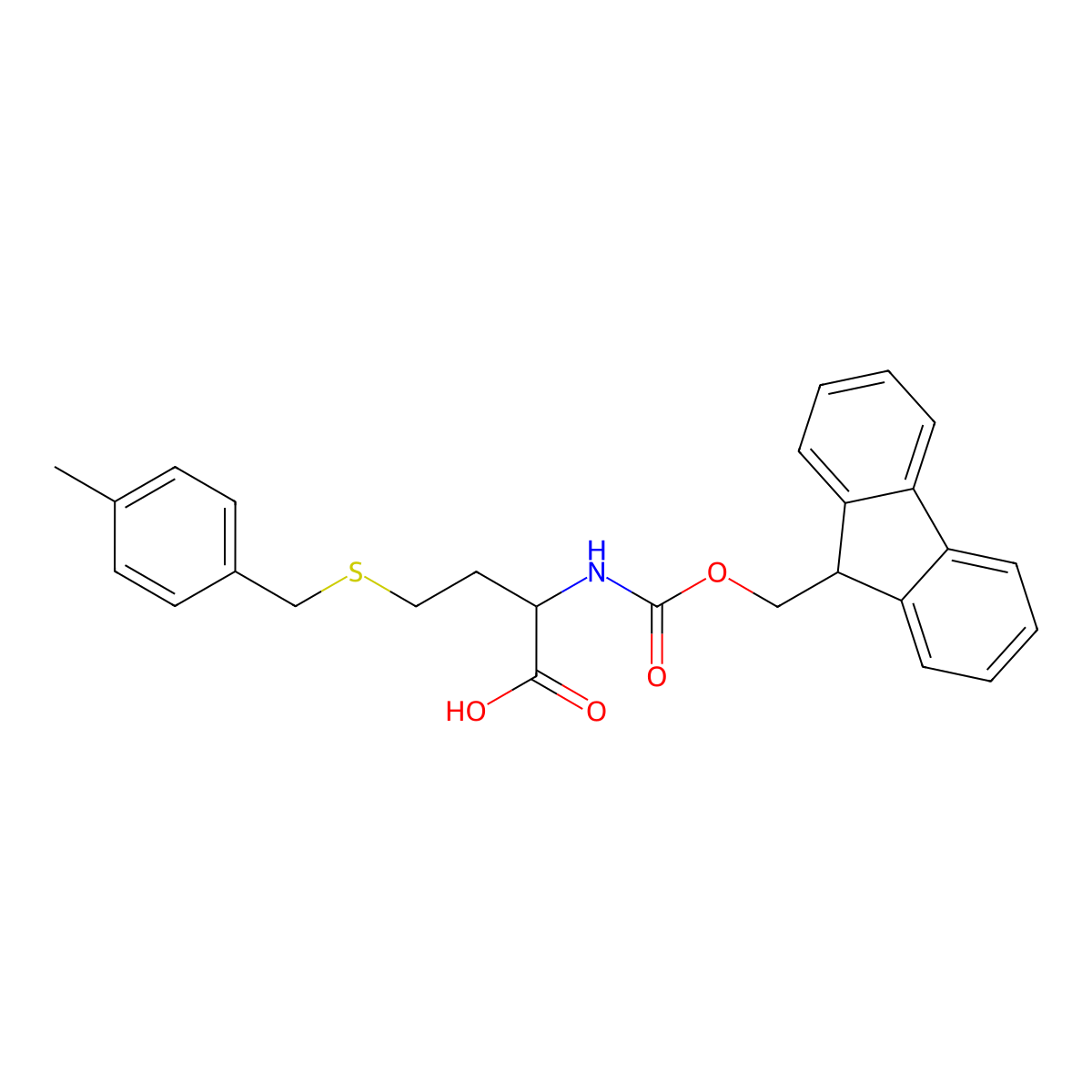 Fmoc-homoCys(CH3Bzl)-OH molecular structure, CAS 1821768-91-5
