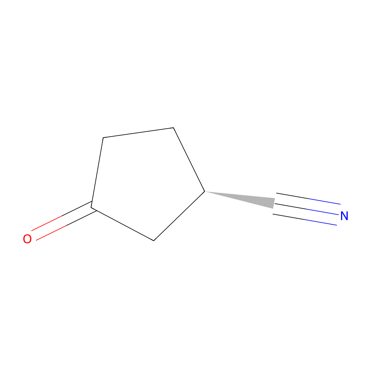 (1S)-3-oxocyclopentane-1-carbonitrile molecular structure, CAS 1821771-40-7