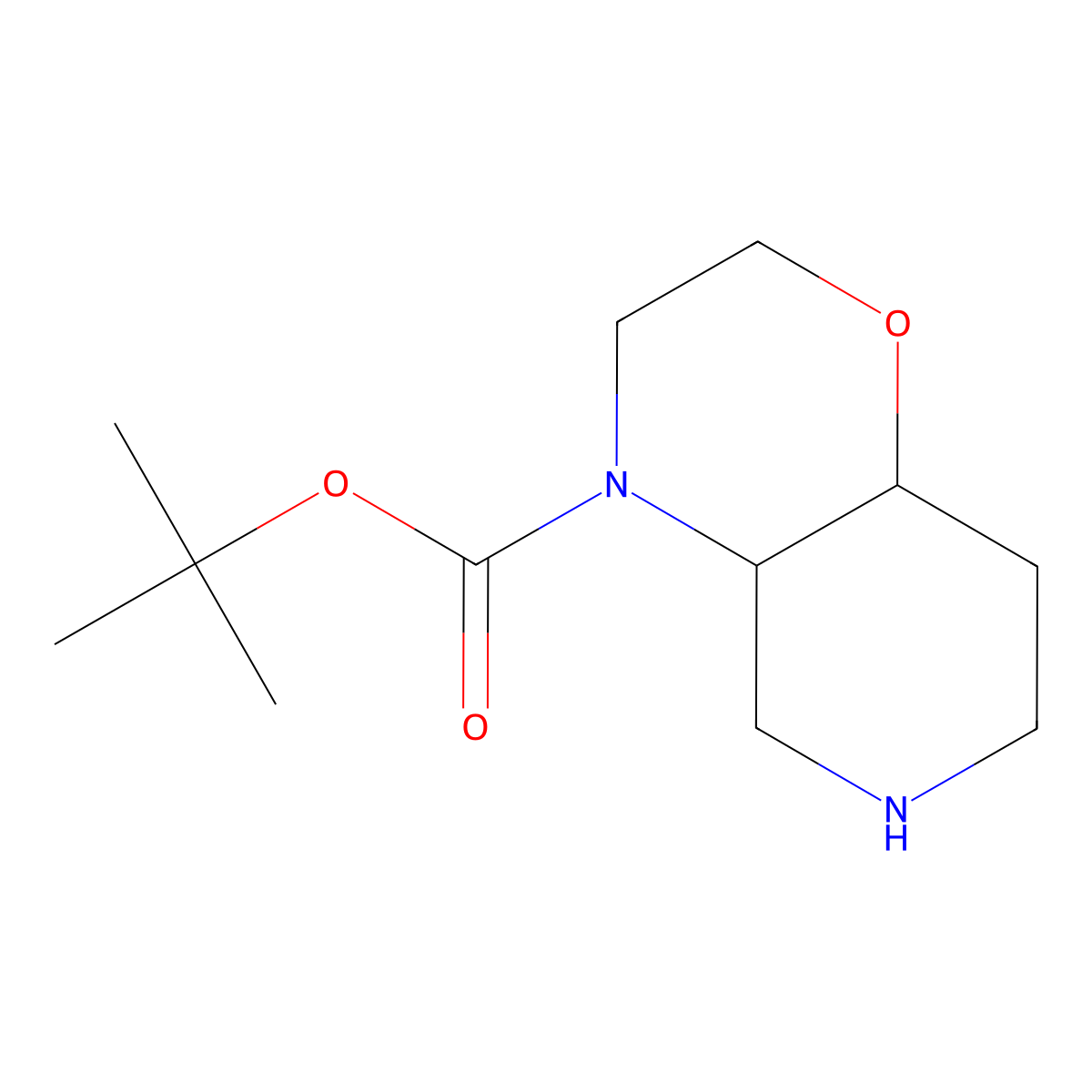 tert-Butyl (4aS,8aS)-octahydro-4H-pyrido[4,3-b][1,4]oxazine-4-carboxylate molecular structure, CAS 1821773-80-1