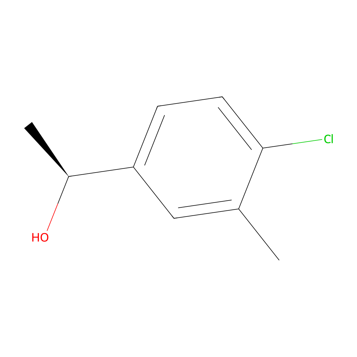 (1S)-1-(4-chloro-3-methylphenyl)ethan-1-ol molecular structure, CAS 1821781-41-2