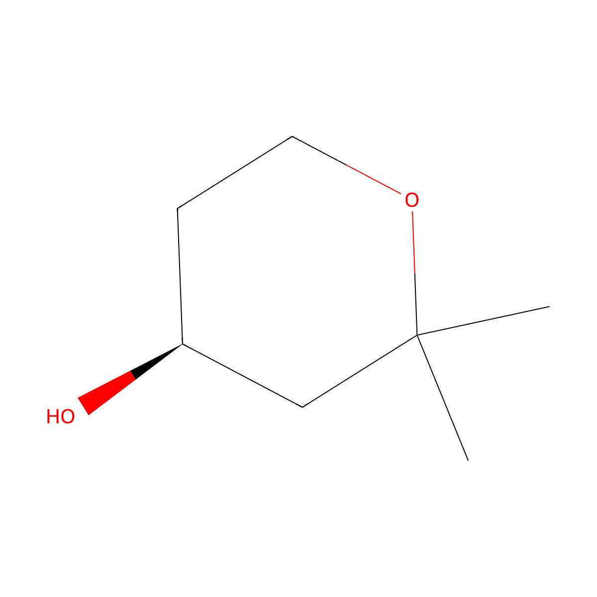 (4S)-Tetrahydro-2,2-dimethyl-2H-pyran-4-ol molecular structure, CAS 1821794-32-4