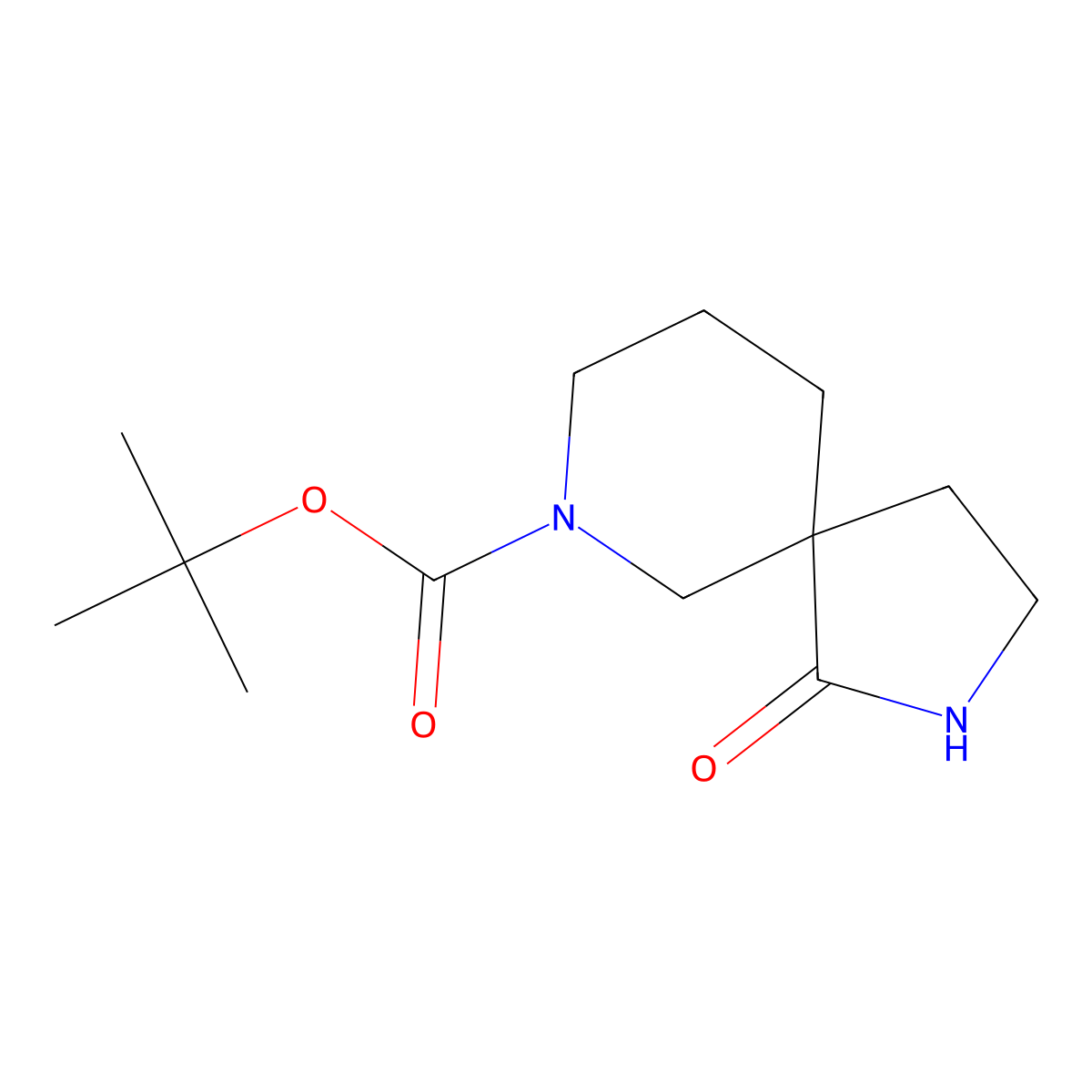 tert-Butyl (5S)-1-oxo-2,7-diazaspiro[4.5]decane-7-carboxylate molecular structure, CAS 1821797-68-5