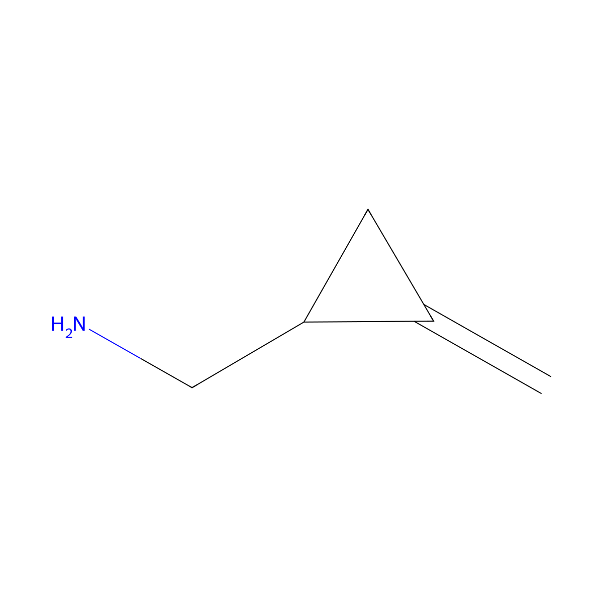 (2-Methylidenecyclopropyl)methanamine molecular structure, CAS 18218-25-2