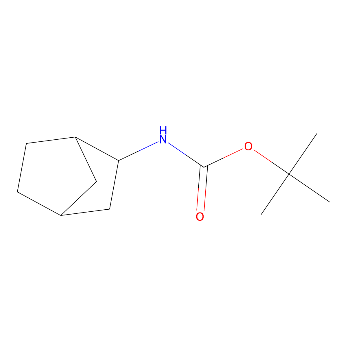 rac-tert-butyl N-[(1R,2R,4S)-bicyclo[2.2.1]heptan-2-yl]carbamate molecular structure, CAS 1821804-52-7