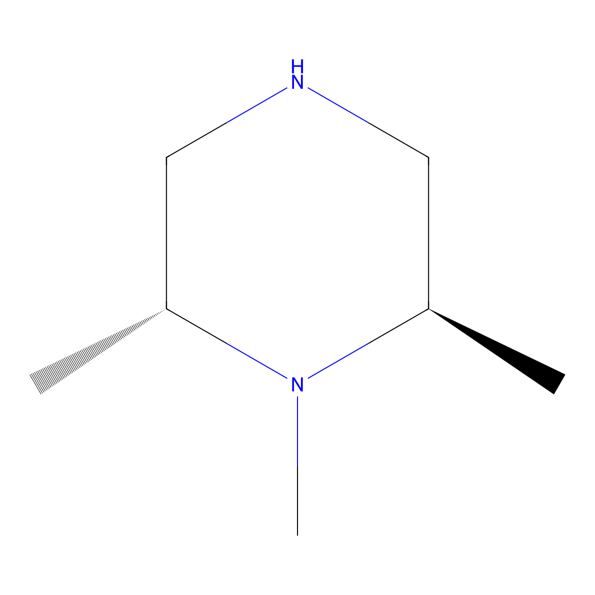 (2R,6R)-1,2,6-Trimethylpiperazine molecular structure, CAS 1821810-33-6