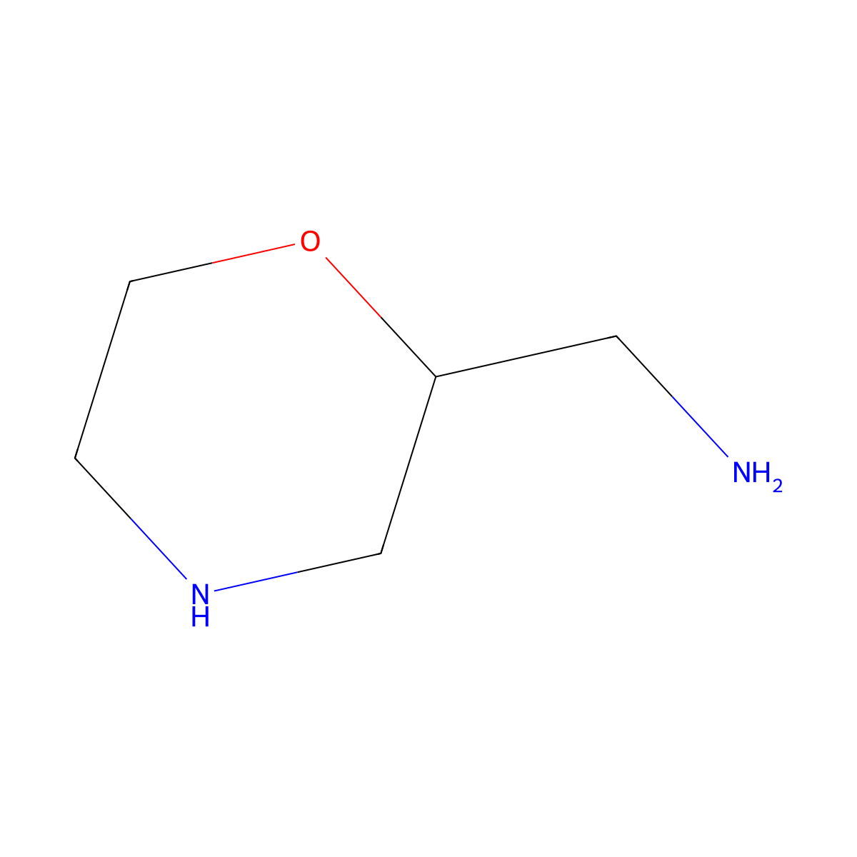 [(2S)-morpholin-2-yl]methanamine molecular structure, CAS 1821823-52-2