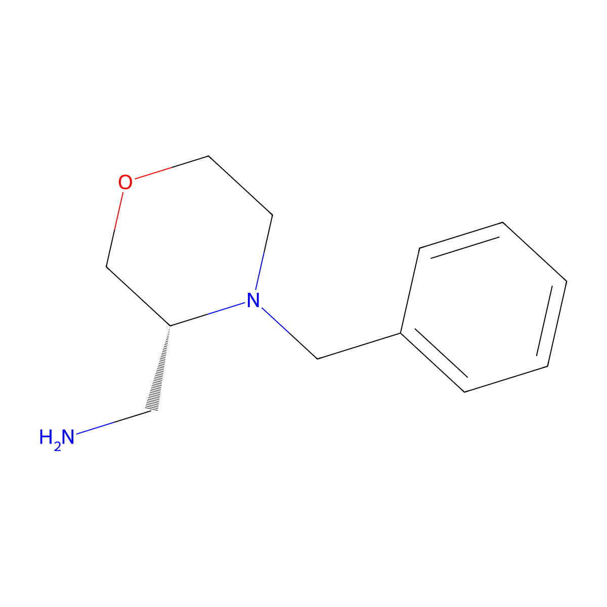 (R)-(4-Benzylmorpholin-3-yl)methanamine molecular structure, CAS 1821825-17-5