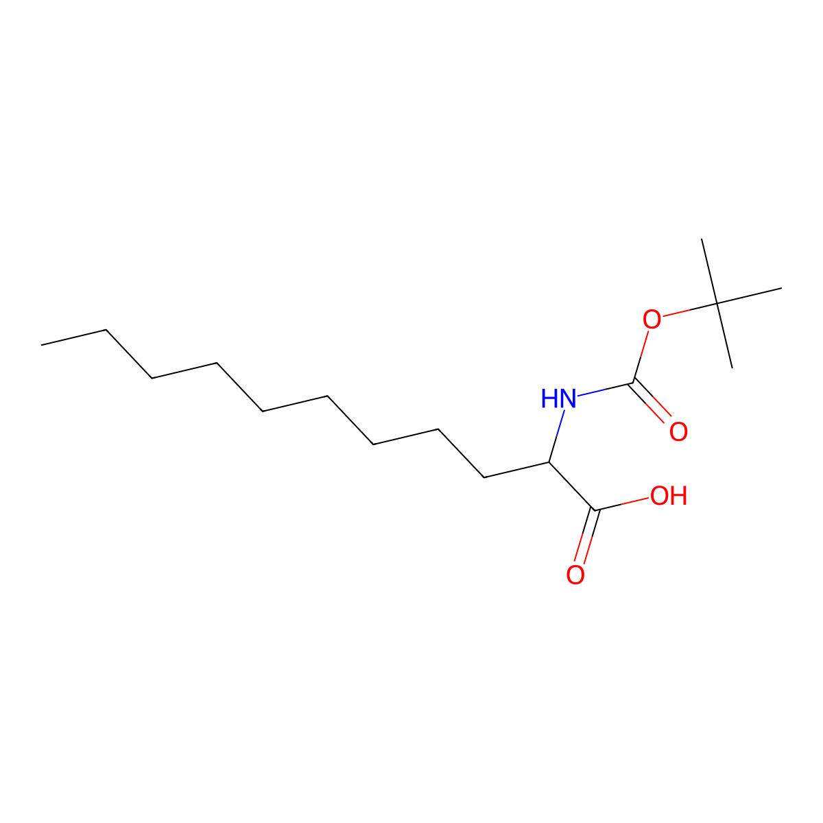 (2S)-2-(Boc-amino)undecanoic acid molecular structure, CAS 1821826-83-8