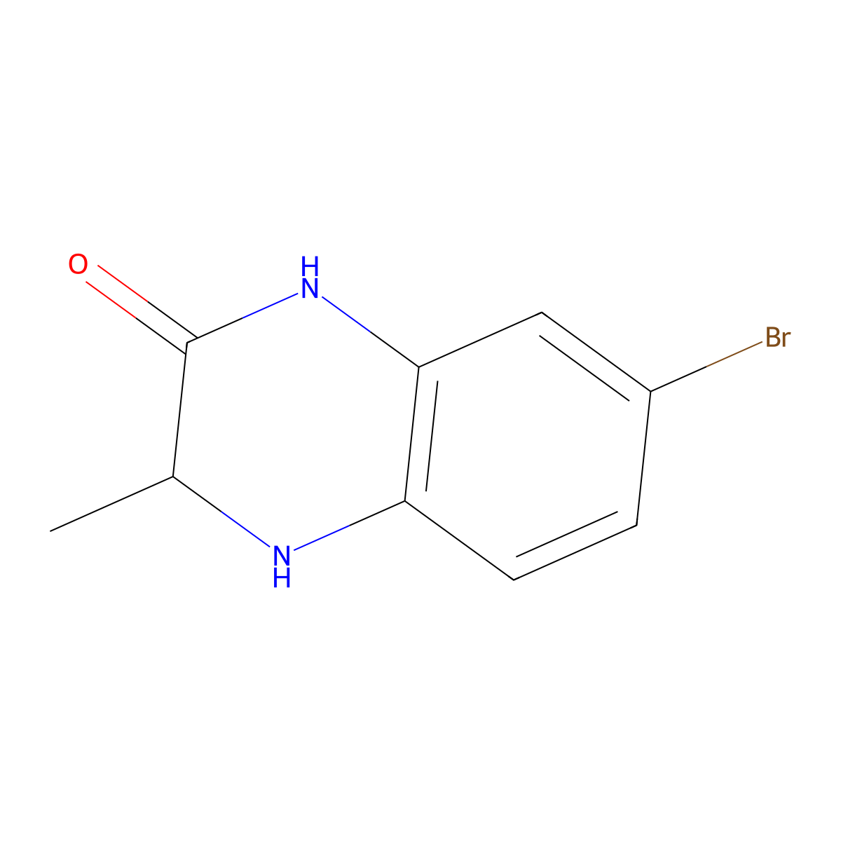 (R)-7-Bromo-3,4-dihydro-3-methylquinoxalin-2(1H)-one molecular structure, CAS 1821827-53-5