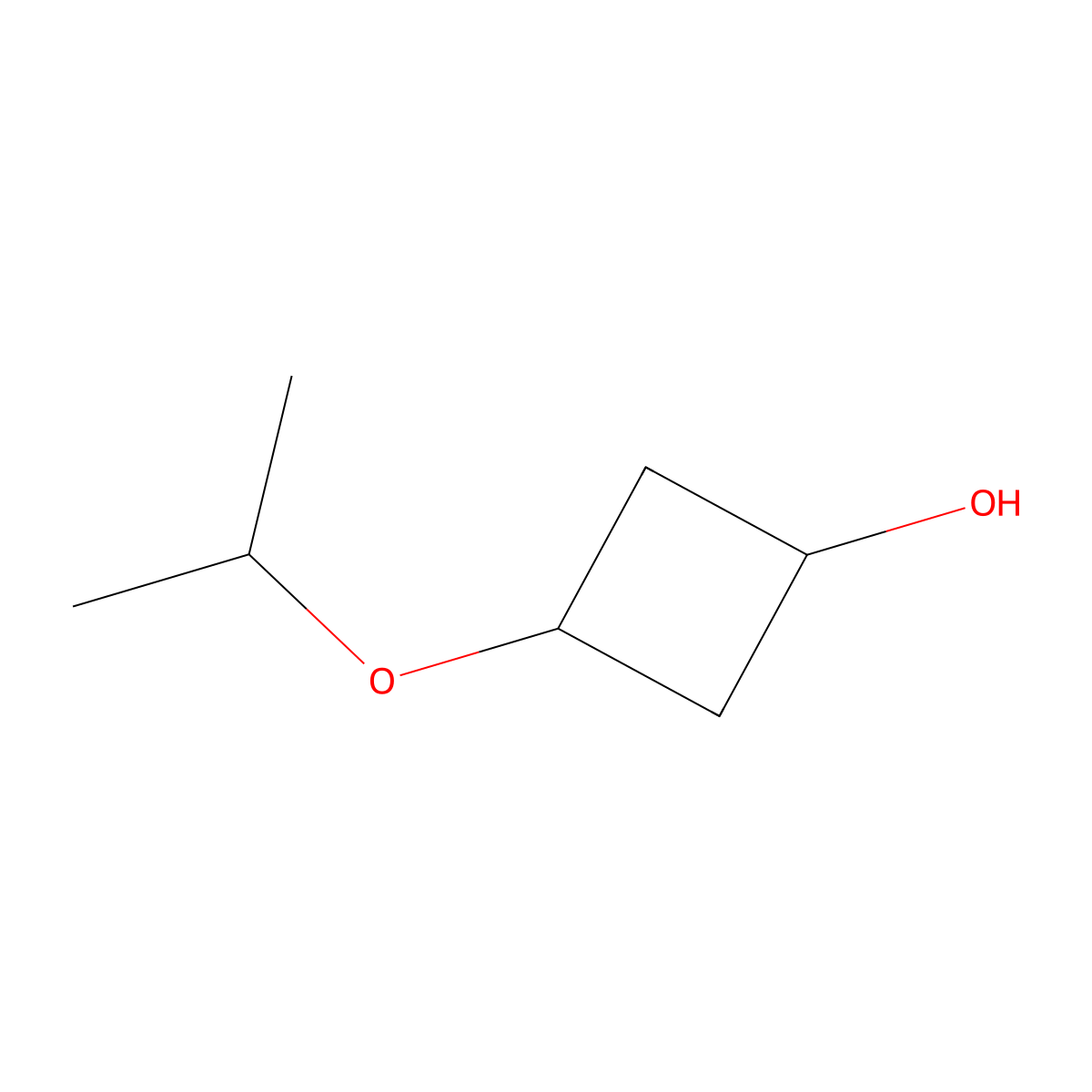 3-(Propan-2-yloxy)cyclobutan-1-ol molecular structure, CAS 1821828-04-9