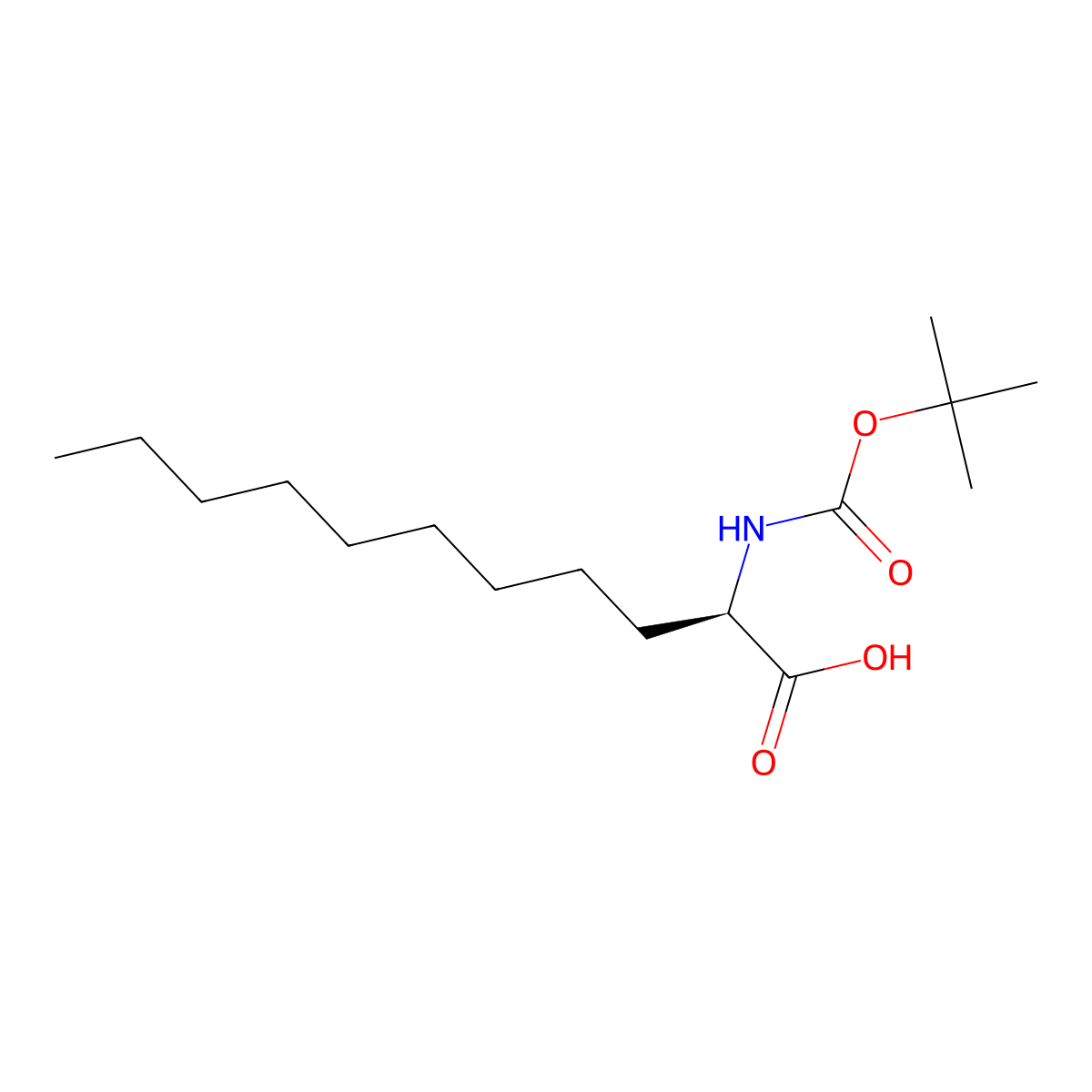 (2R)-2-(Boc-amino)undecanoic acid molecular structure, CAS 1821828-34-5