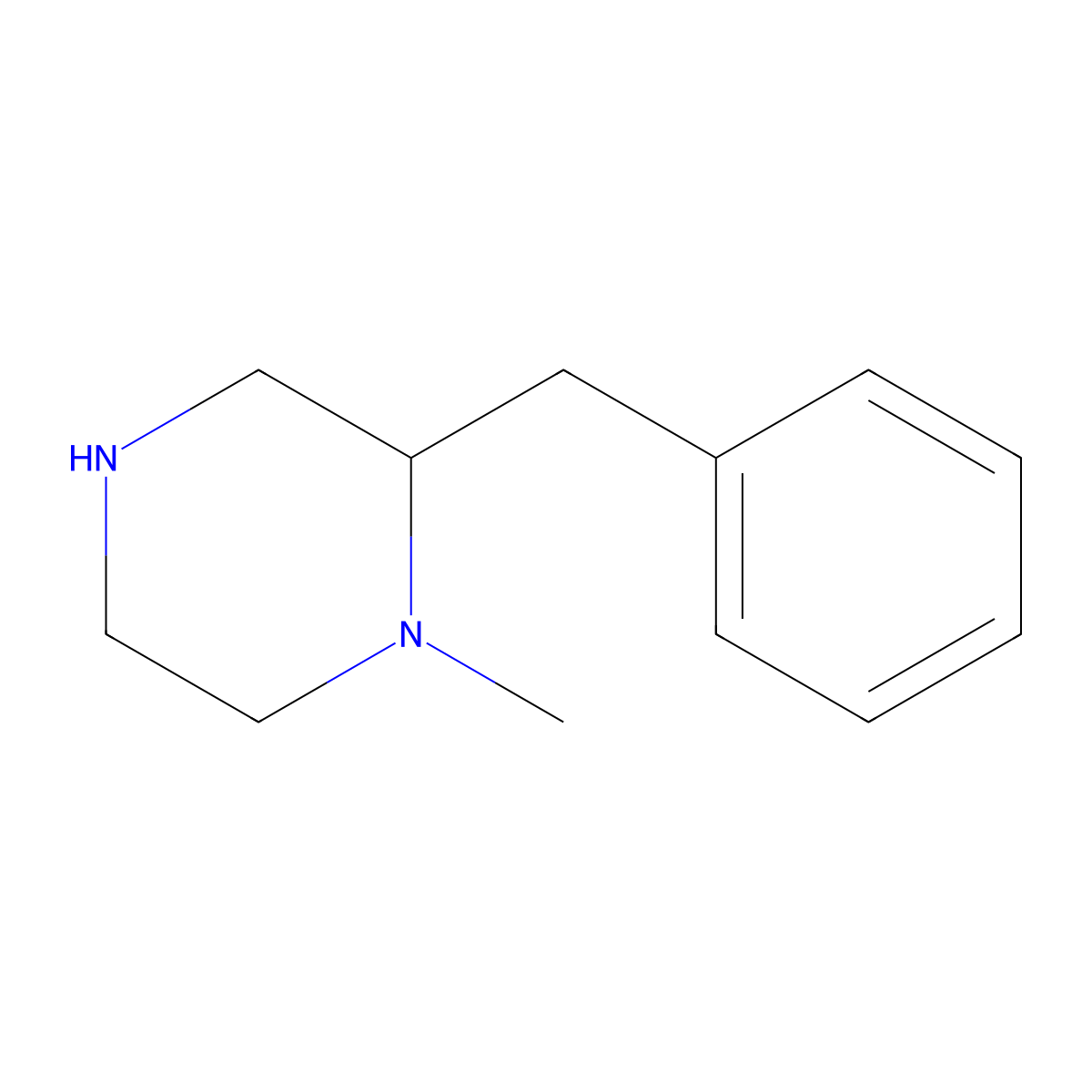 (R)-2-Benzyl-1-methylpiperazine molecular structure, CAS 1821829-99-5