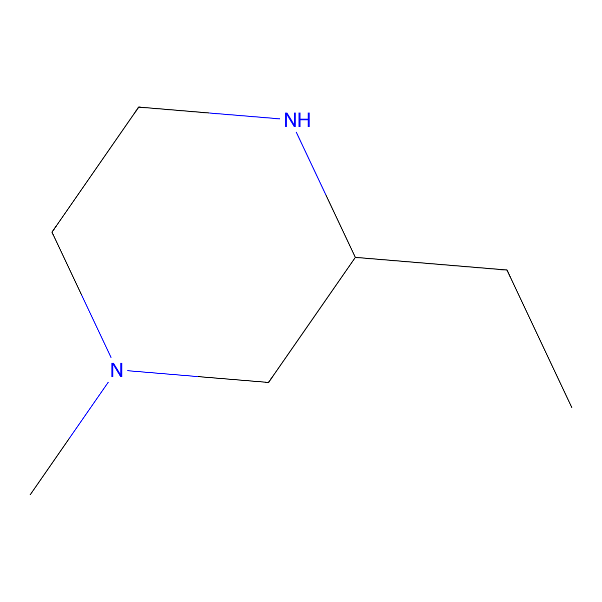 (S)-3-Ethyl-1-methylpiperazine molecular structure, CAS 1821830-26-5