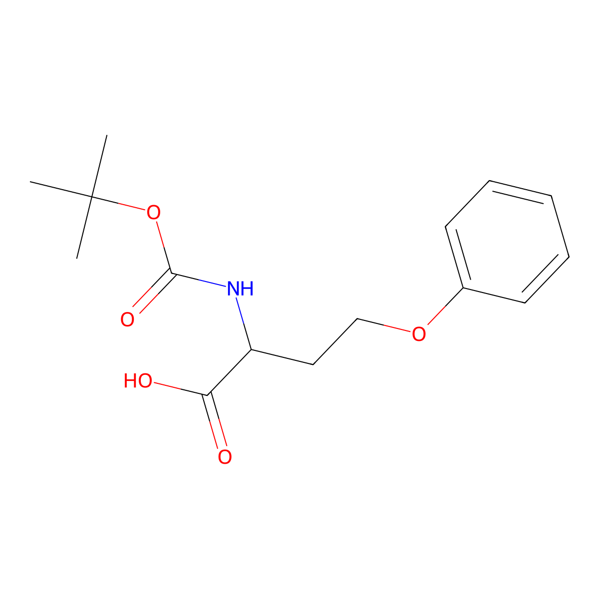 (2S)-2-{[(tert-butoxy)carbonyl]amino}-4-phenoxybutanoic acid molecular structure, CAS 1821830-85-6