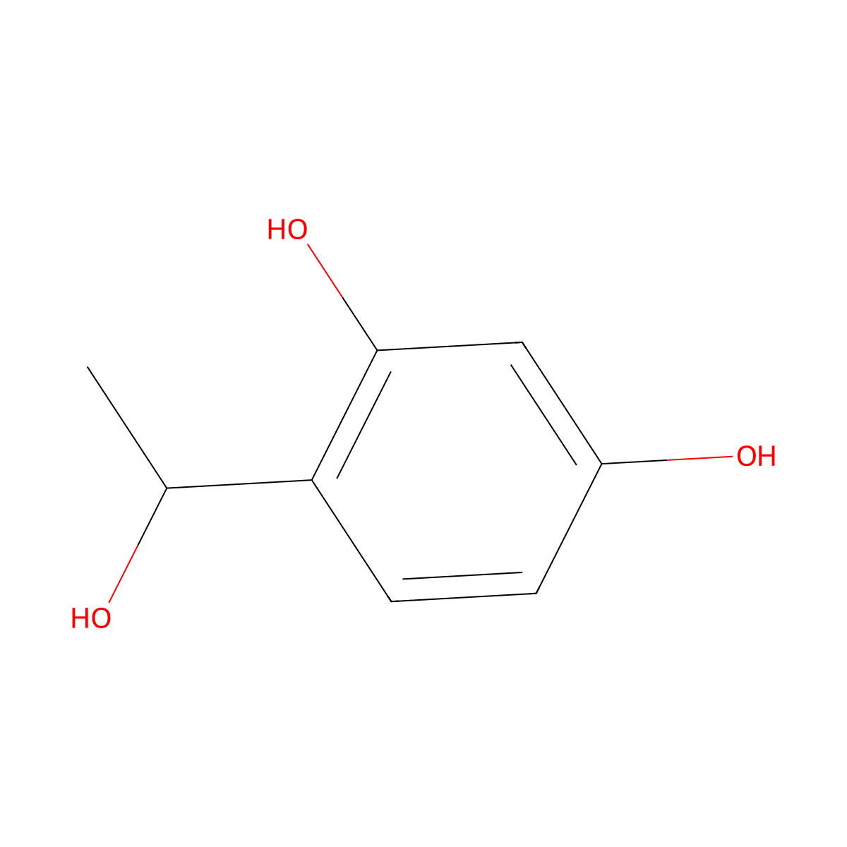 (r)-4-(1-Hydroxyethyl)benzene-1,3-diol molecular structure, CAS 1821843-82-6