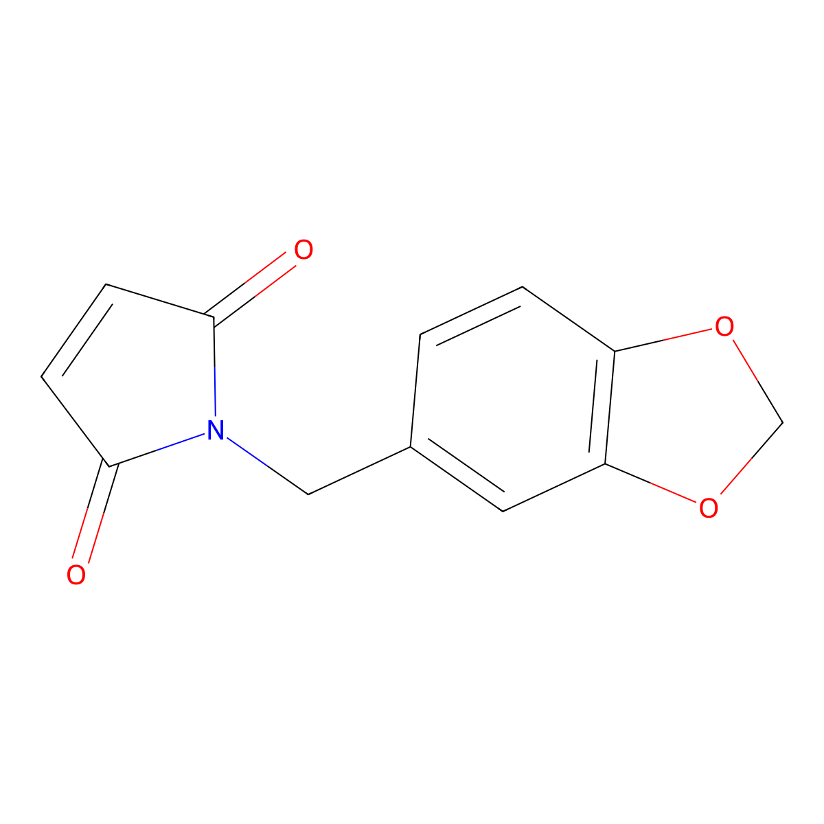 1-(benzo[d][1,3]dioxol-5-ylmethyl)-1H-pyrrole-2,5-dione molecular structure, CAS 182191-39-5