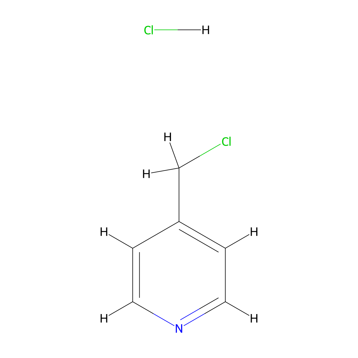 4-(Chloromethyl)pyridinium chloride molecular structure, CAS 1822-51-1
