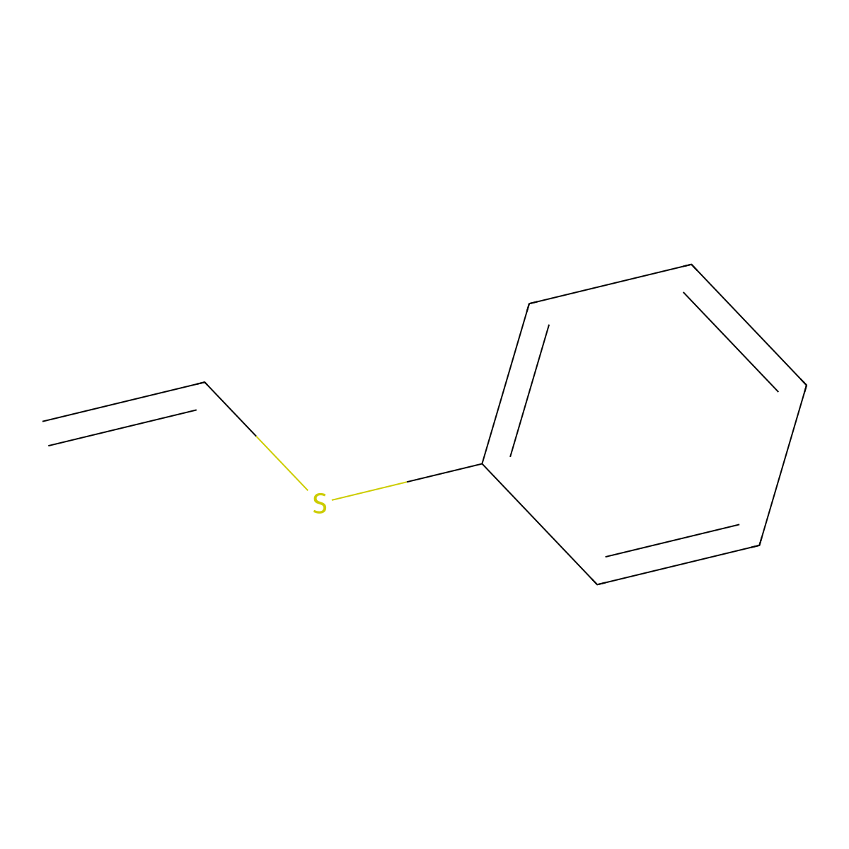 Phenyl Vinyl Sulfide molecular structure, CAS 1822-73-7