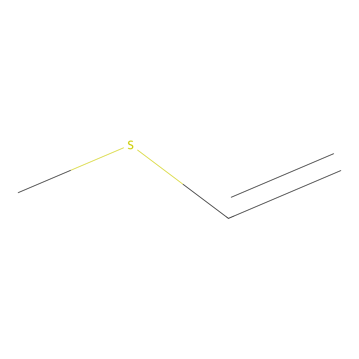 Ethene, (methylthio)- molecular structure, CAS 1822-74-8