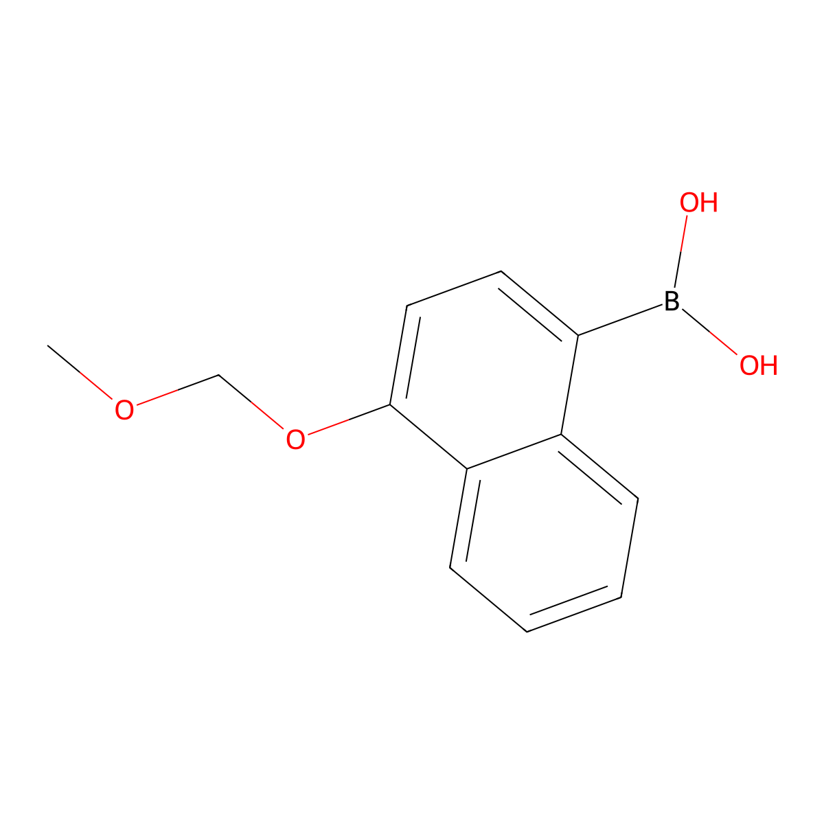 (4-(Methoxymethoxy)naphthalen-1-YL)boronic acid molecular structure, CAS 182205-54-5