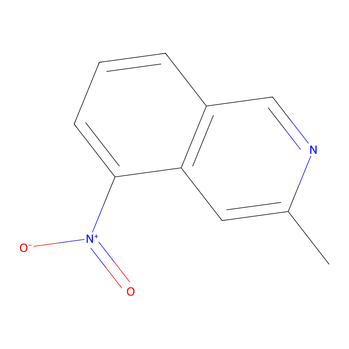 3-Methyl-5-nitroisoquinoline molecular structure, CAS 18222-17-8