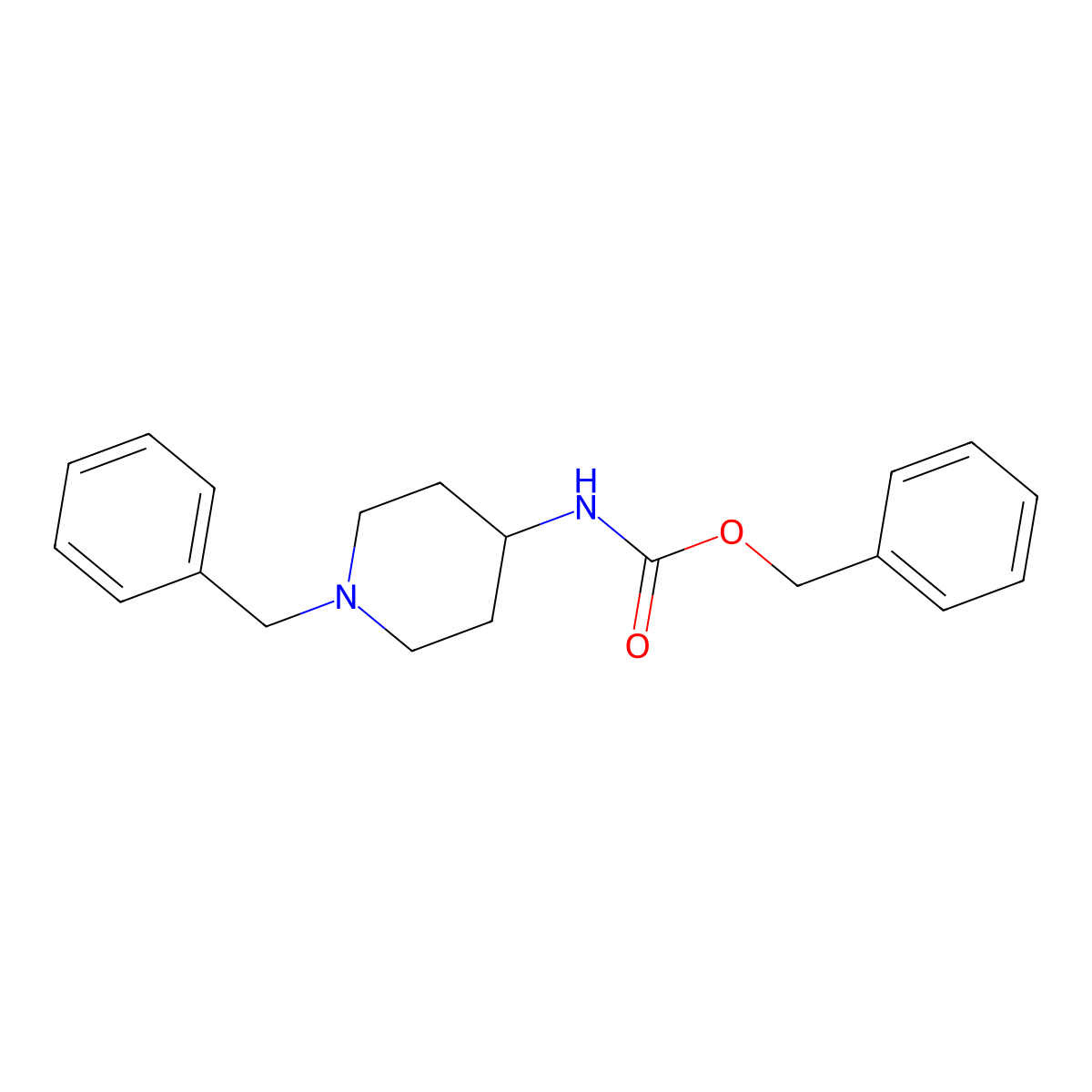 4-(Cbz-amino)-1-benzylpiperidine molecular structure, CAS 182223-53-6