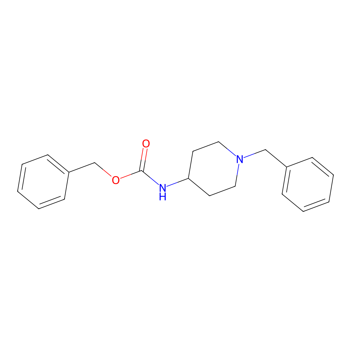 4-(Cbz-amino)-1-benzylpiperidine molecular structure, CAS 182223-53-6