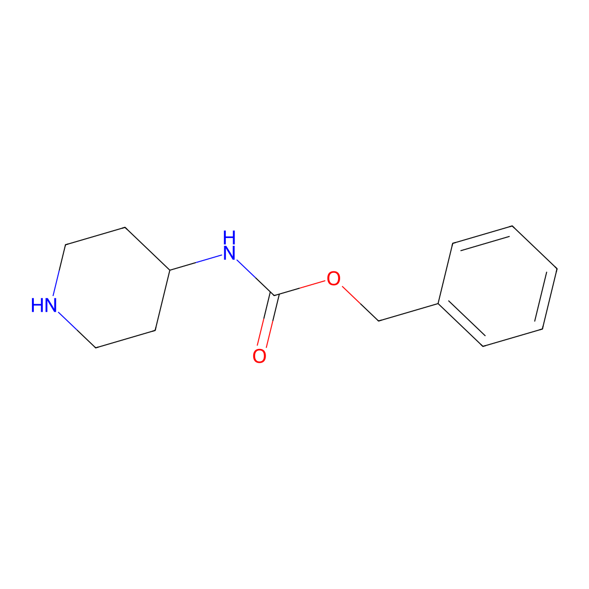 4-Cbz-aminopiperidine molecular structure, CAS 182223-54-7