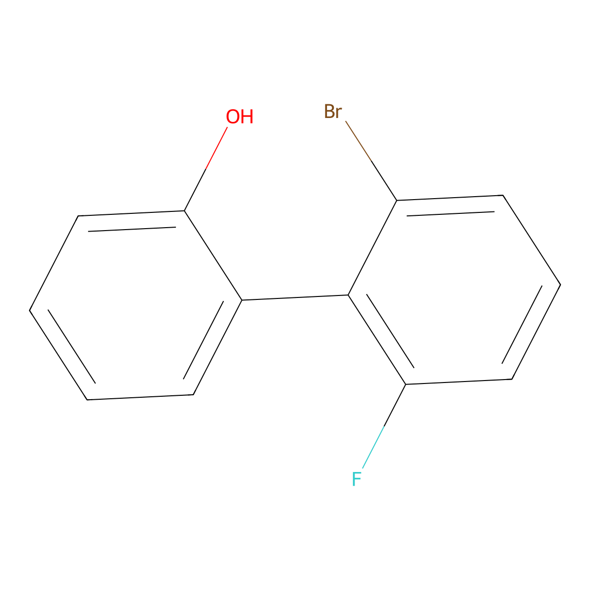 2'-Bromo-6'-fluorobiphenyl-2-ol molecular structure, CAS 1822310-14-4