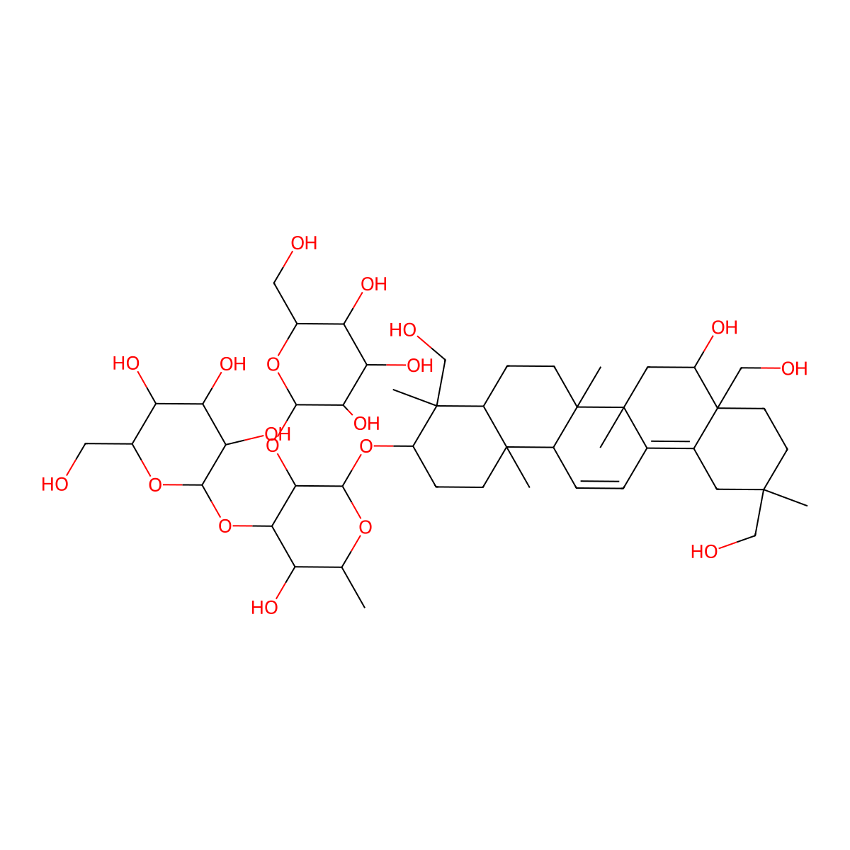 Clinoposaponin D molecular structure, CAS 1822328-43-7
