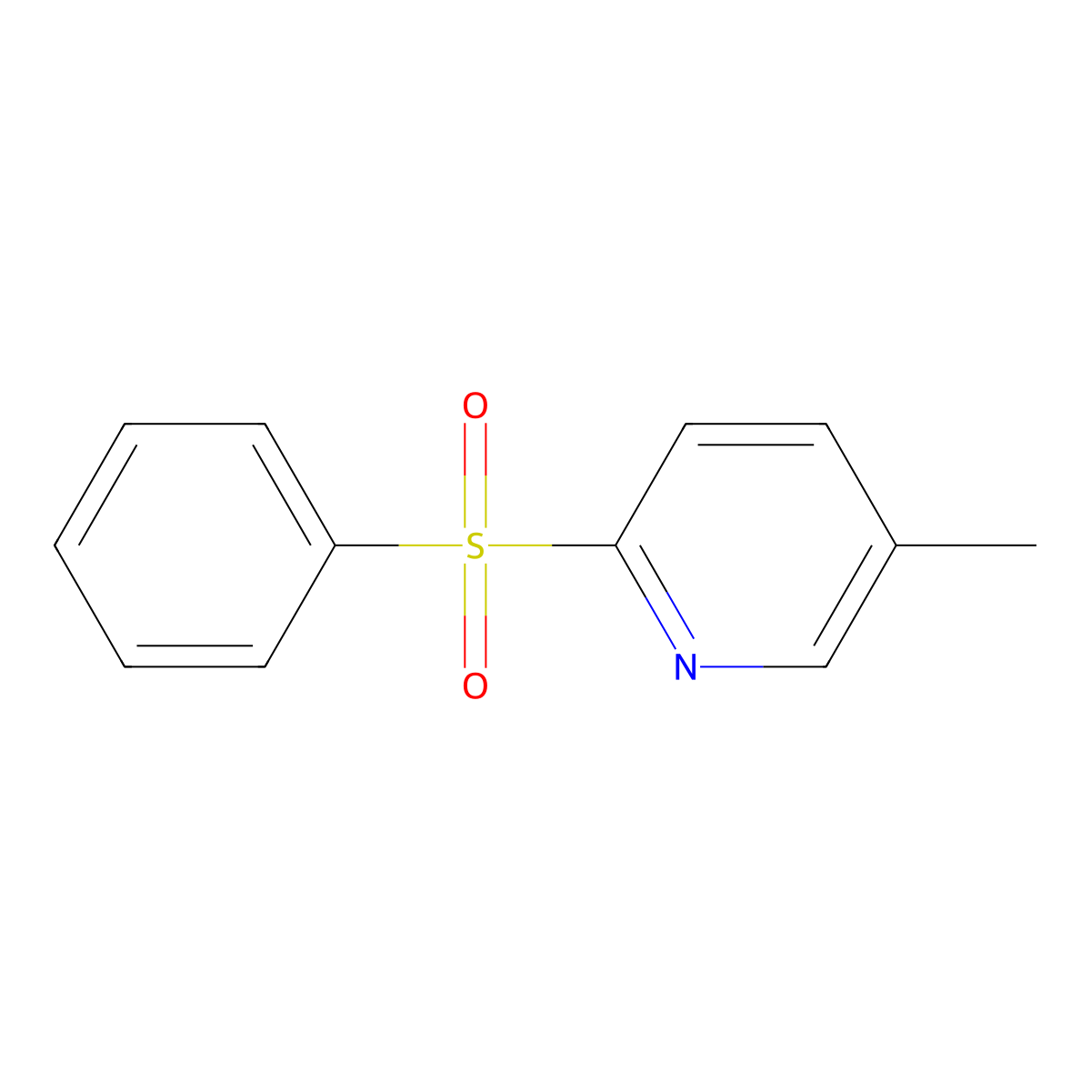 2-Benzenesulfonyl-5-methylpyridine molecular structure, CAS 182233-30-3