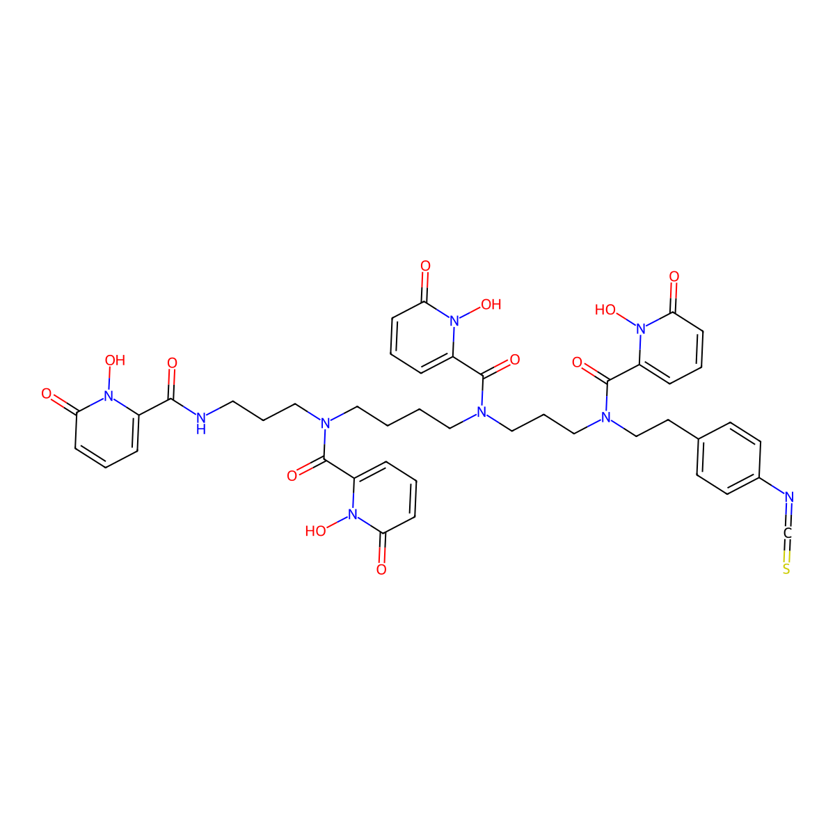 p-SCN-Bn-HOPO molecular structure, CAS 1822331-55-4