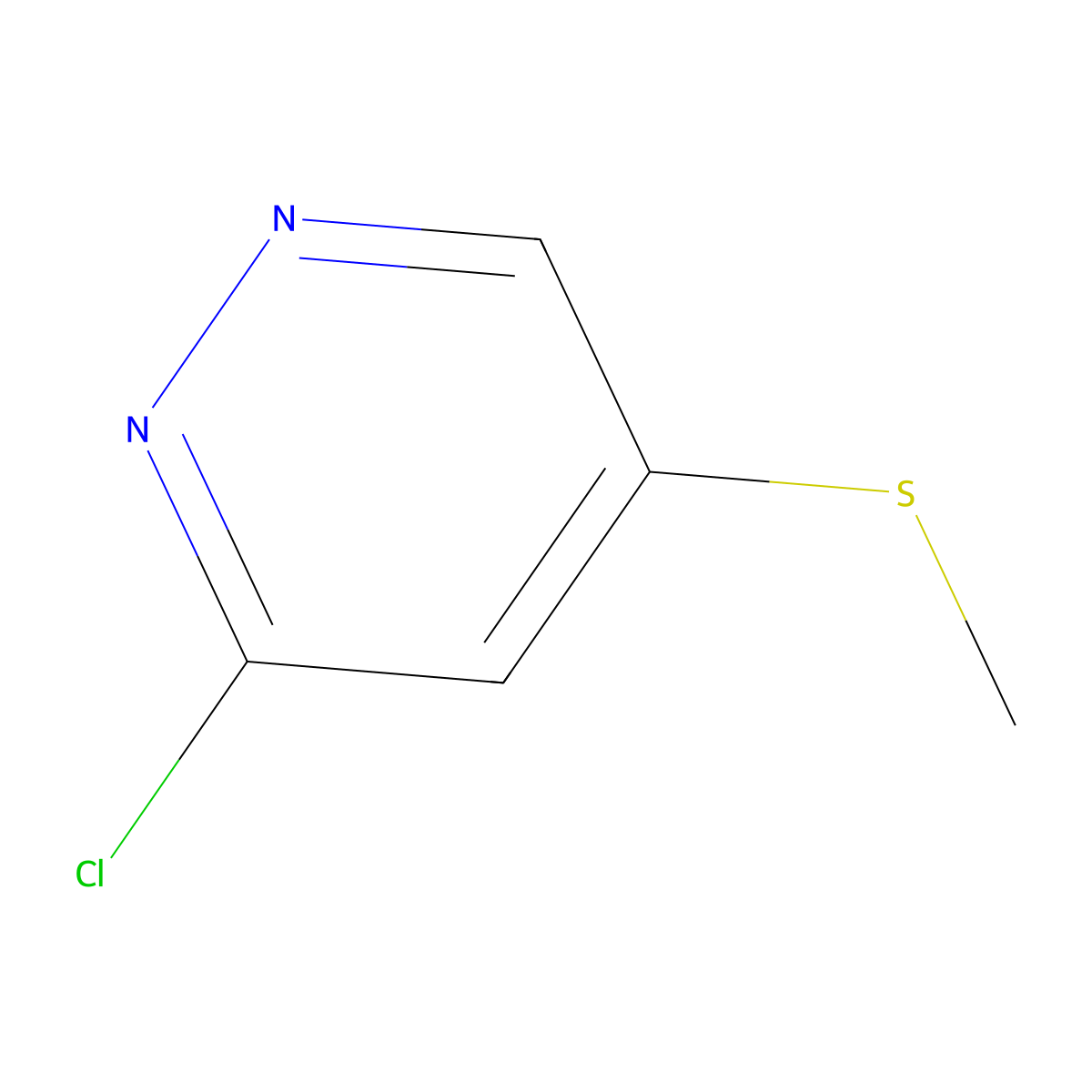 3-Chloro-5(methylthio)pyridazine molecular structure, CAS 182237-73-6