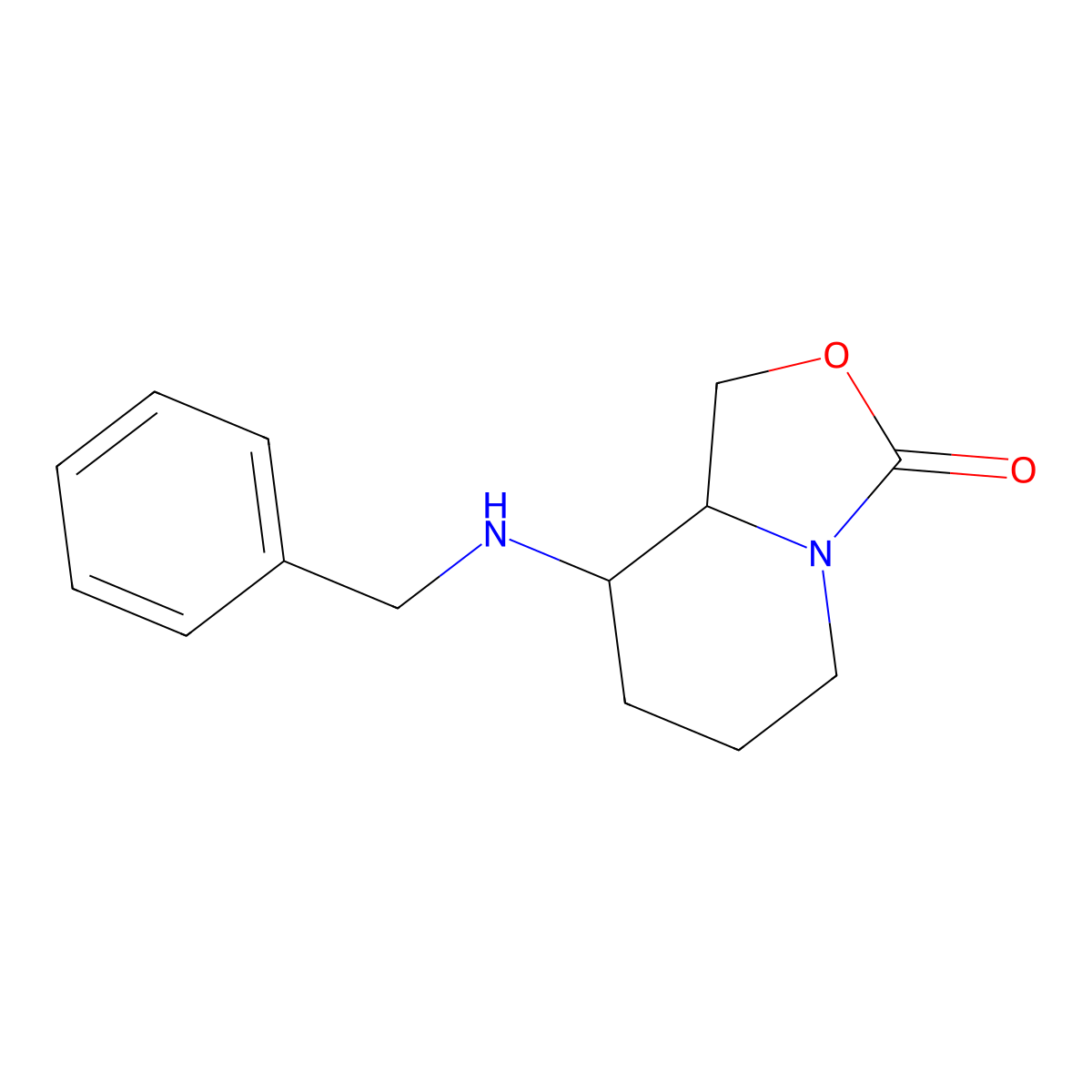 8-(Benzylamino)hexahydro-3H-oxazolo[3,4-a]pyridin-3-one molecular structure, CAS 1822461-37-9