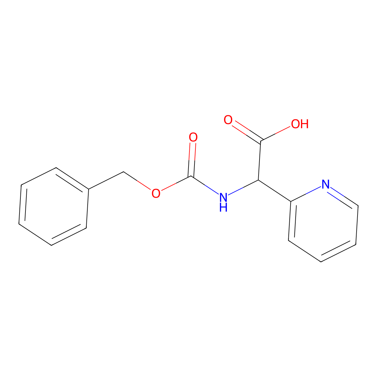 2-(Cbz-amino)-2-(2-pyridyl)acetic Acid molecular structure, CAS 1822467-34-4