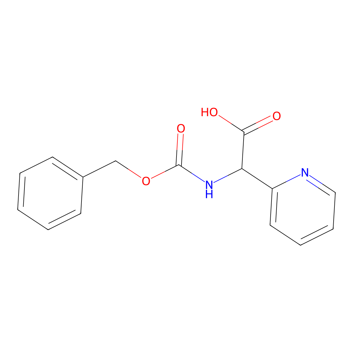 2-(Cbz-amino)-2-(2-pyridyl)acetic Acid molecular structure, CAS 1822467-34-4
