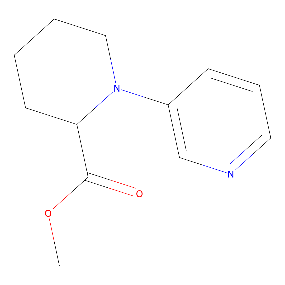 Methyl 1-(pyridin-3-yl)piperidine-2-carboxylate molecular structure, CAS 1822471-25-9