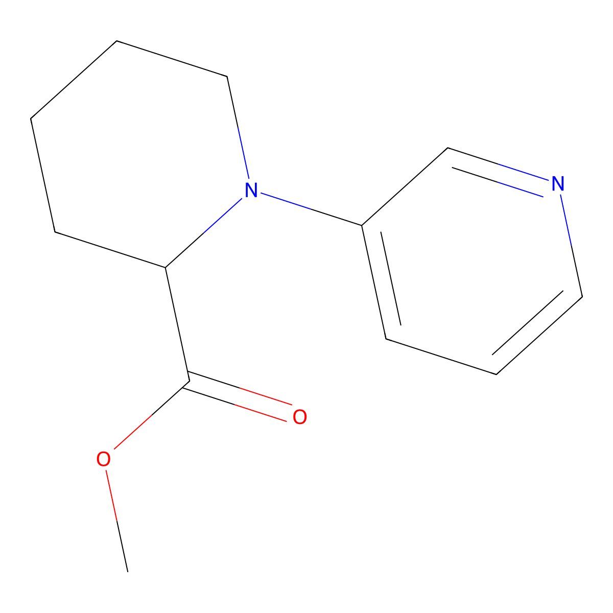 Methyl 1-(pyridin-3-yl)piperidine-2-carboxylate molecular structure, CAS 1822471-25-9