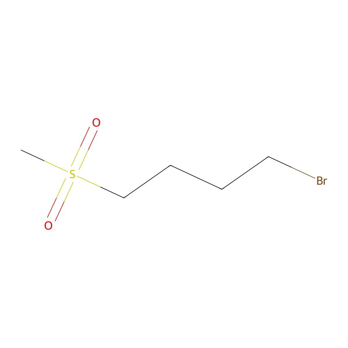 1-Bromo-4-methanesulfonylbutane molecular structure, CAS 18225-56-4