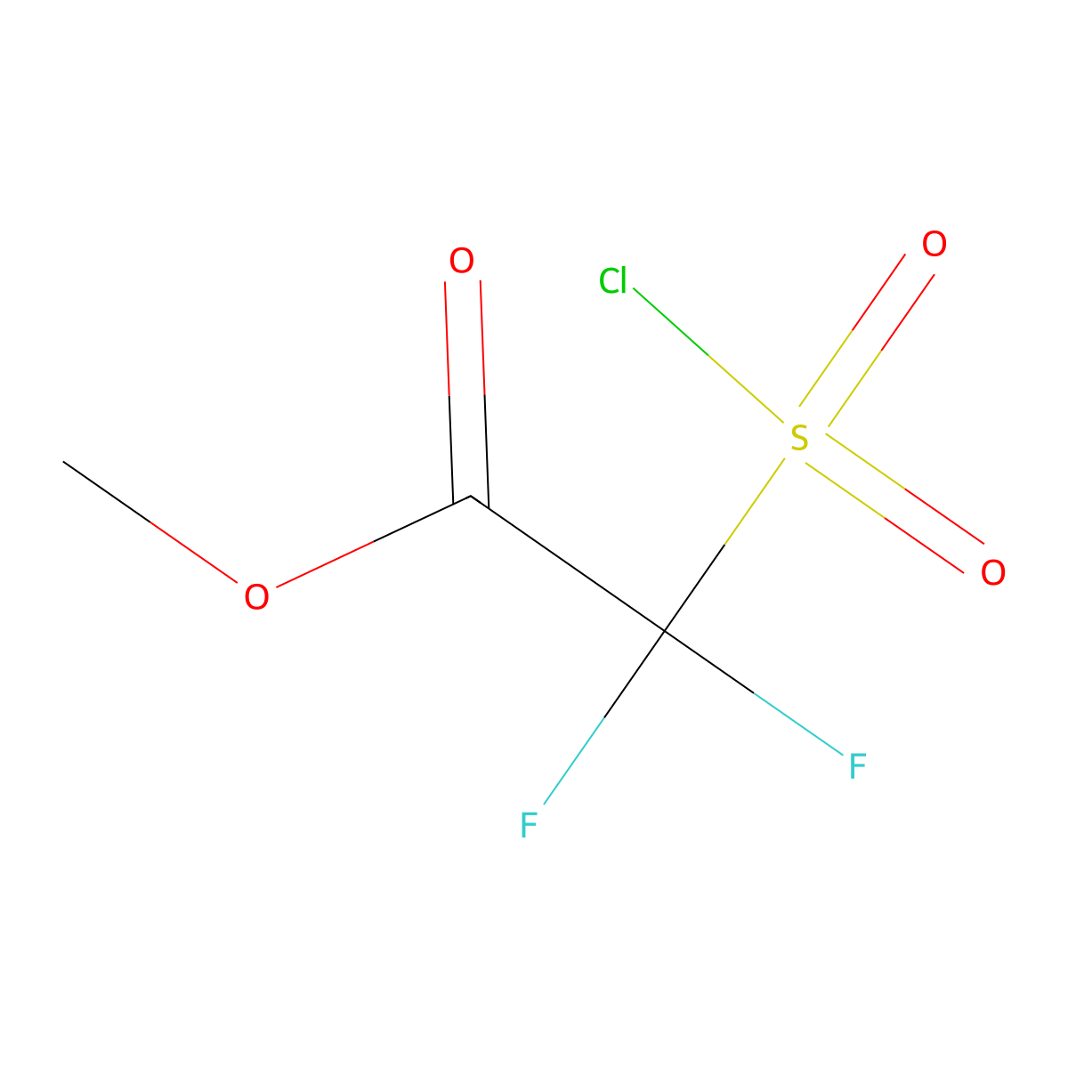 2,2-Difluoro-2-chlorosulfonylacetic acid methyl ester molecular structure, CAS 18225-68-8