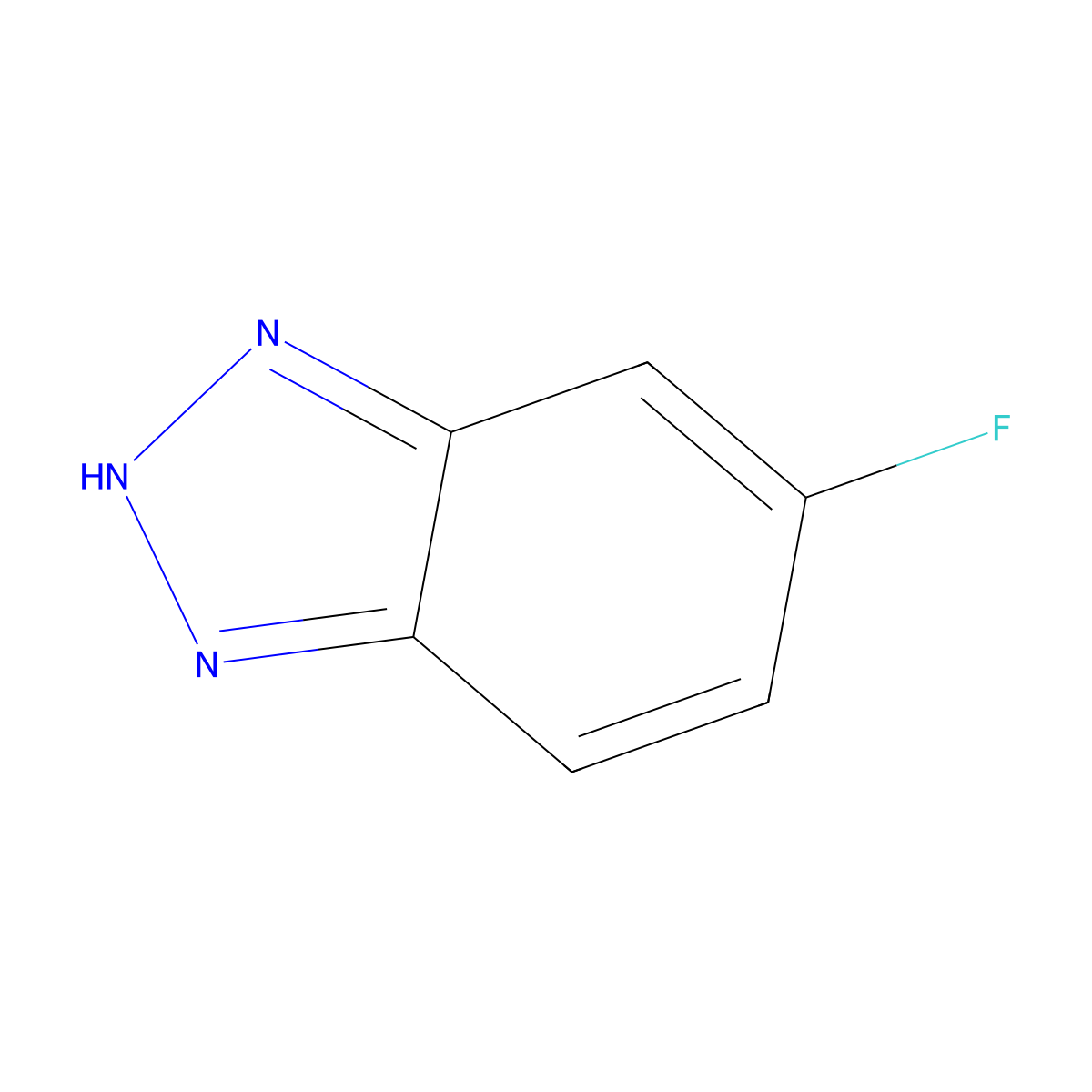 5-fluoro-1H-1,2,3-benzotriazole molecular structure, CAS 18225-90-6